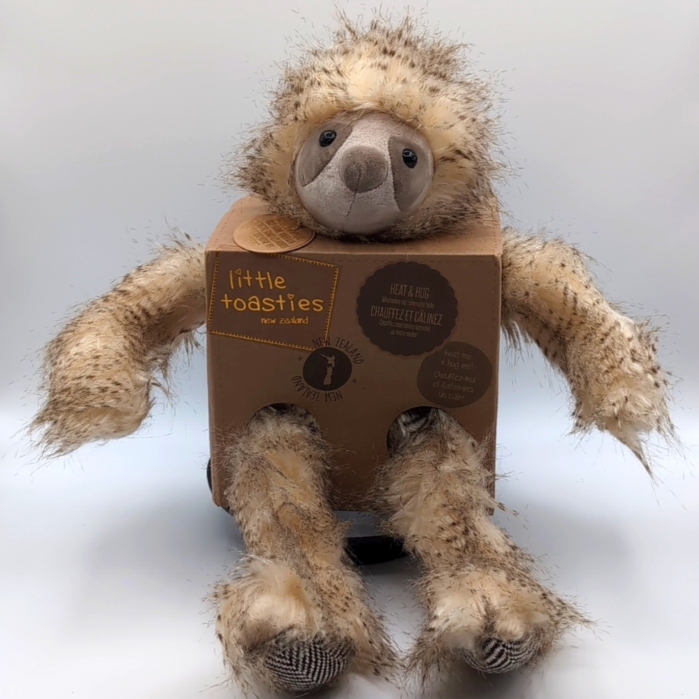 Little Toasties| NWOT Sloth Stuffed Animal With Warming Pouch